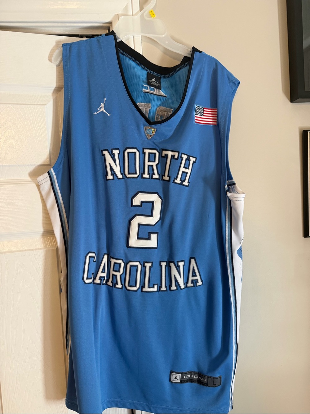 Jordan North Carolina #2 Light Blue Basketball Jersey